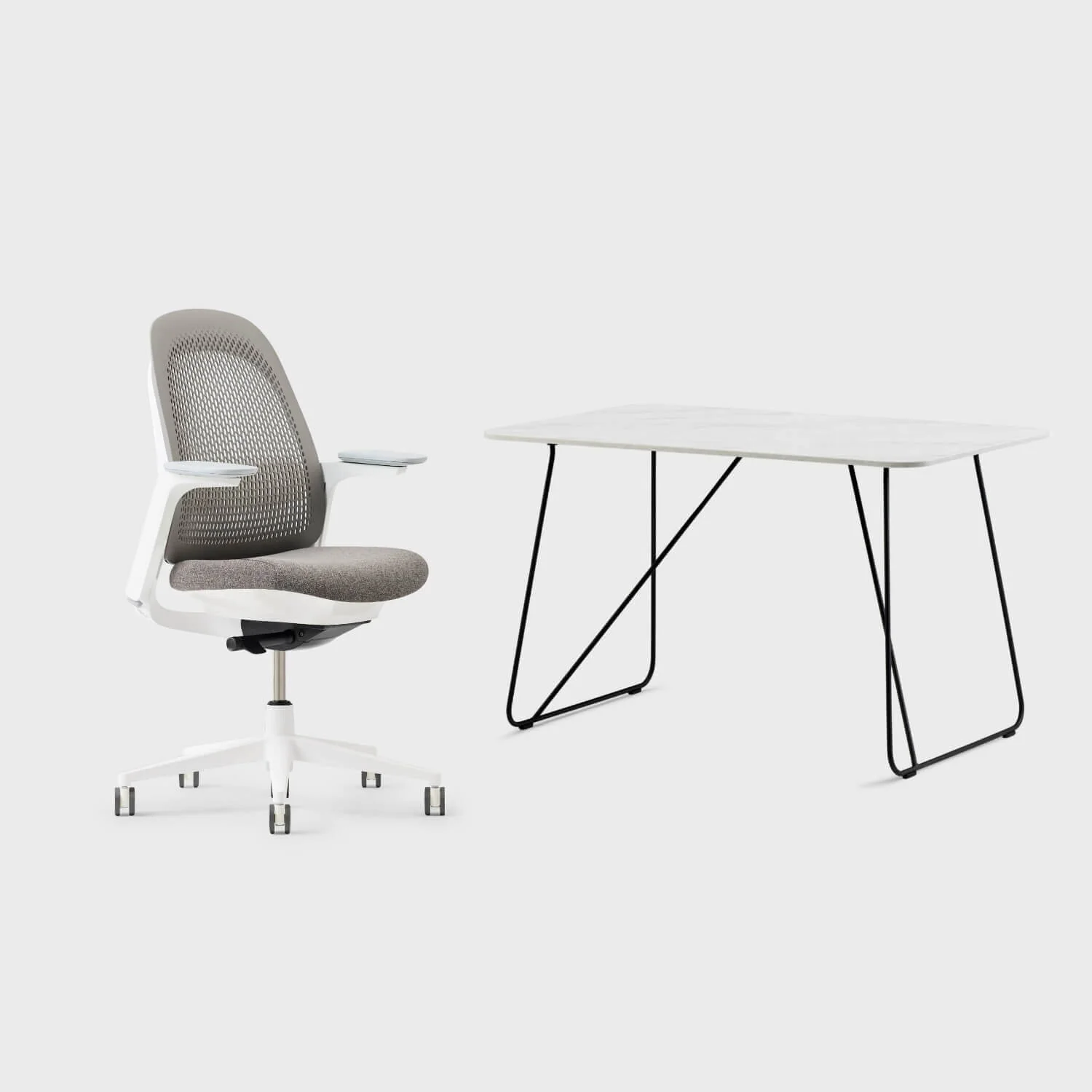 Breck Office Chair & Market Desk Set - Image 7