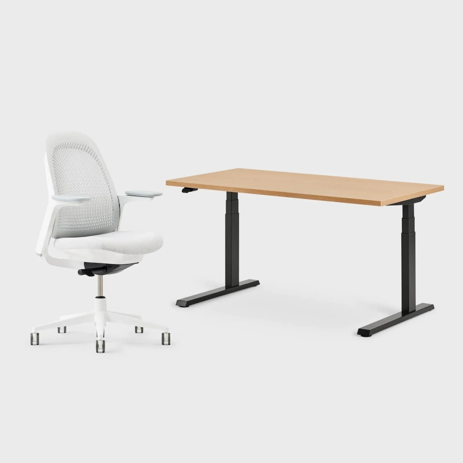 Breck Office Chair & Upside Sit-to-Stand Desk Set - Image 13