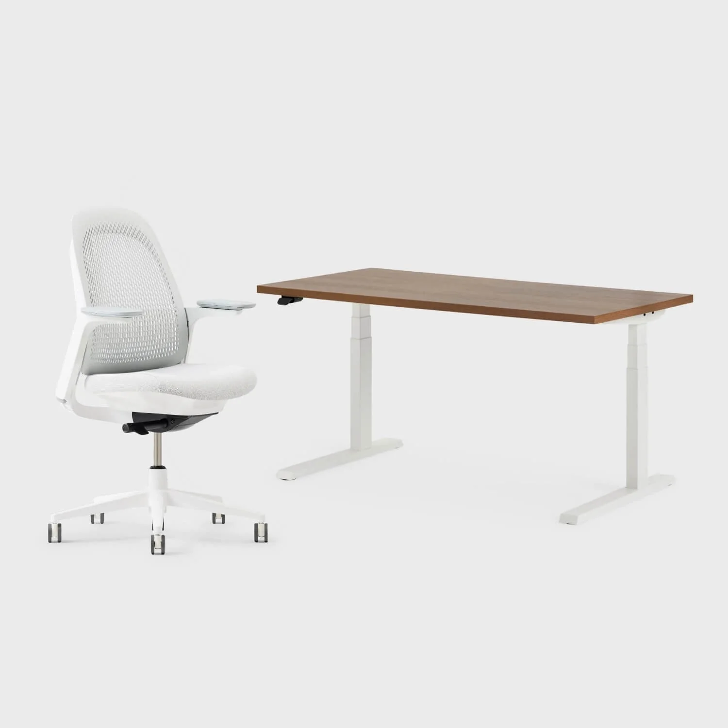 Breck Office Chair & Upside Sit-to-Stand Desk Set - Image 15
