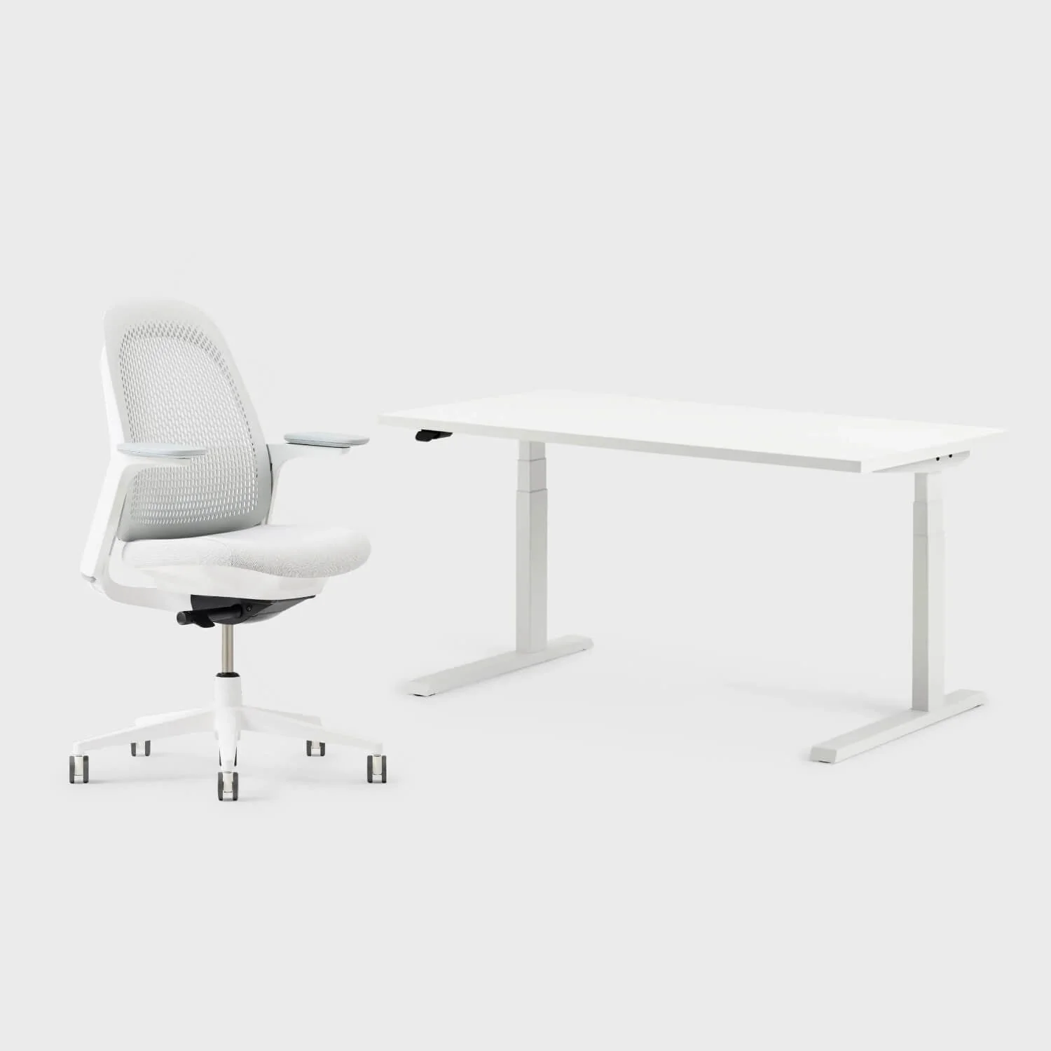 Breck Office Chair & Upside Sit-to-Stand Desk Set - Image 16