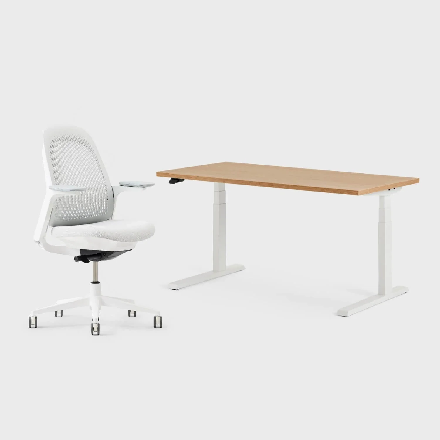 Breck Office Chair & Upside Sit-to-Stand Desk Set - Image 17