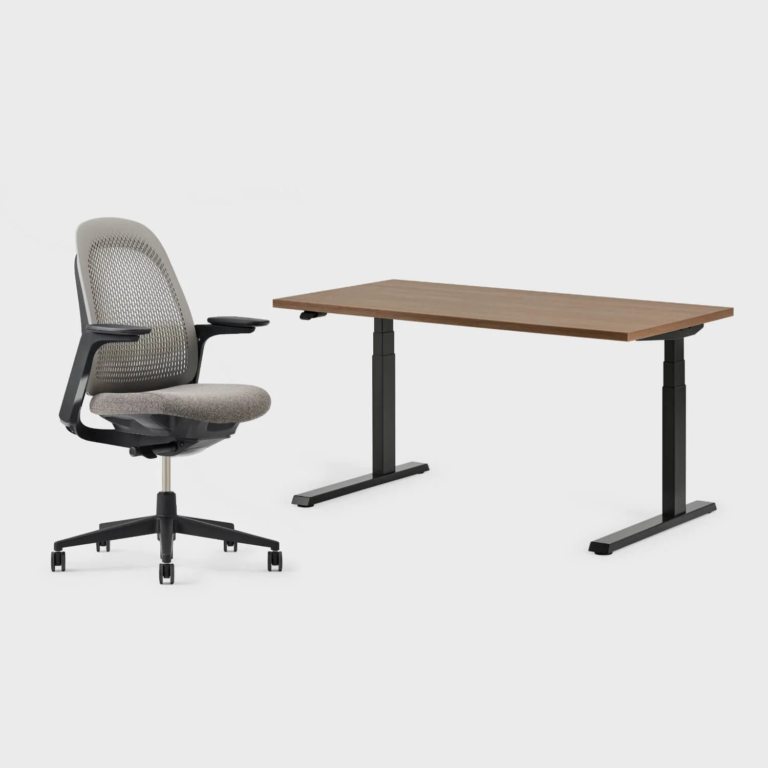 Breck Office Chair & Upside Sit-to-Stand Desk Set - Image 19