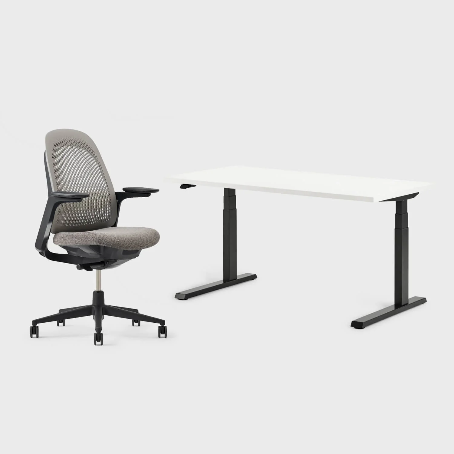 Breck Office Chair & Upside Sit-to-Stand Desk Set - Image 20