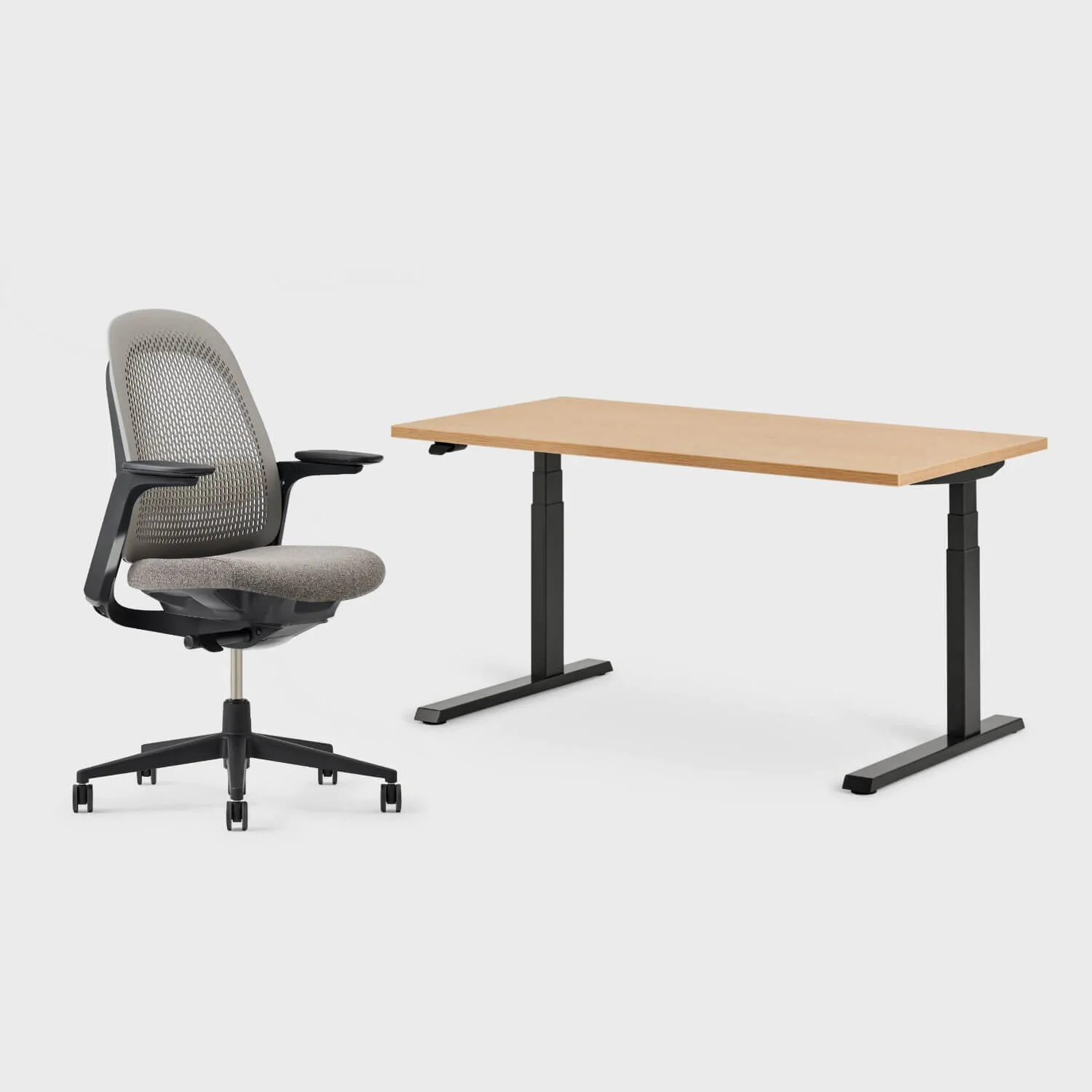 Breck Office Chair & Upside Sit-to-Stand Desk Set - Image 21