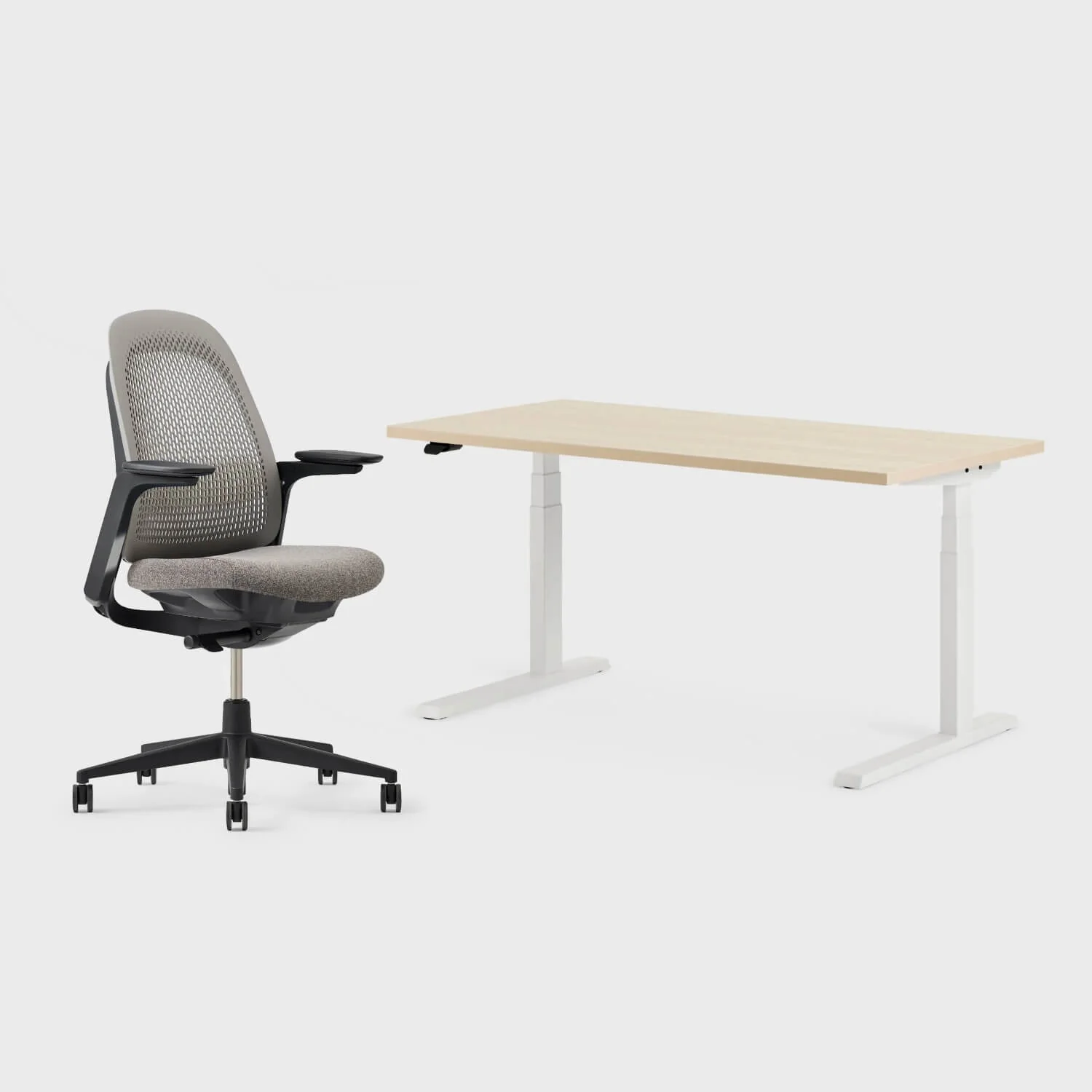 Breck Office Chair & Upside Sit-to-Stand Desk Set - Image 22