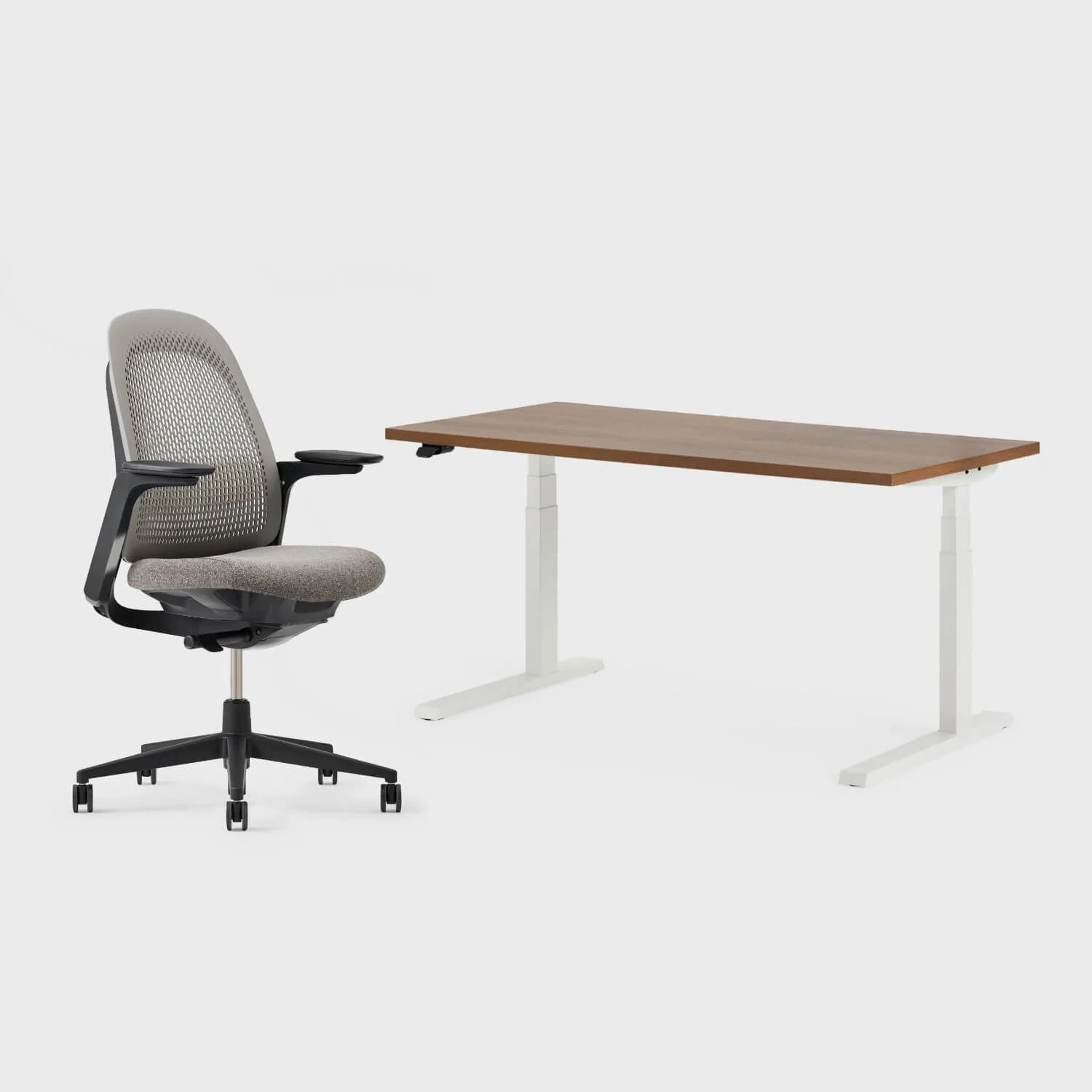 Breck Office Chair & Upside Sit-to-Stand Desk Set - Image 23