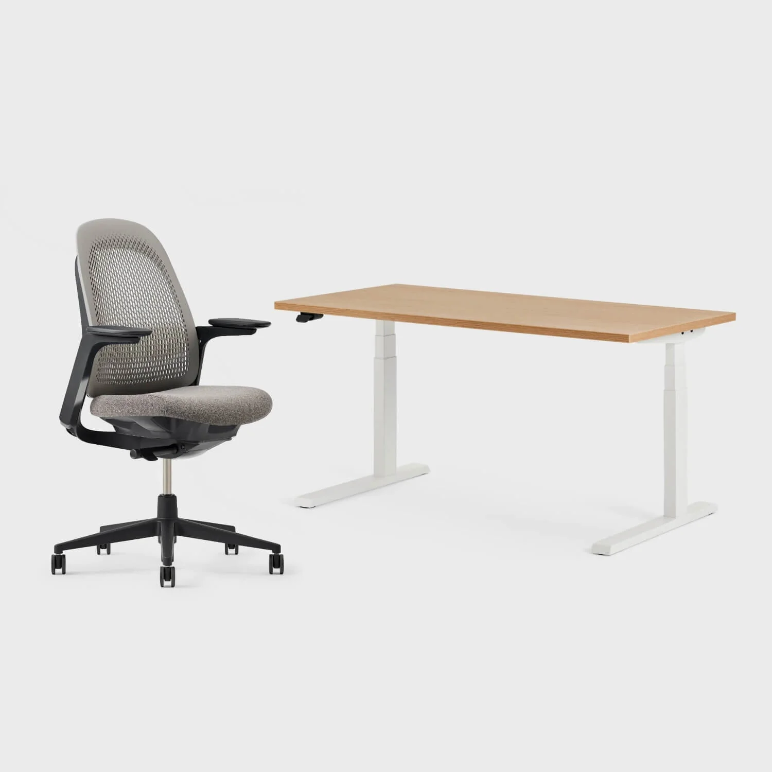Breck Office Chair & Upside Sit-to-Stand Desk Set - Image 25
