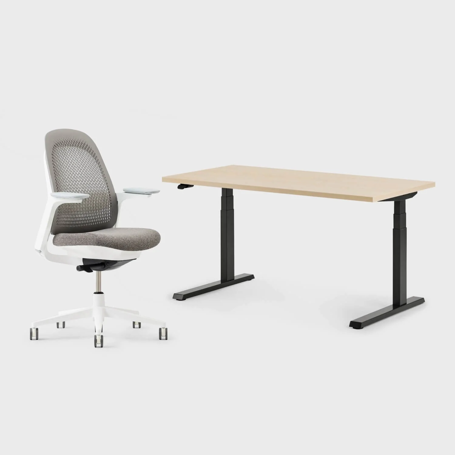 Breck Office Chair & Upside Sit-to-Stand Desk Set - Image 26