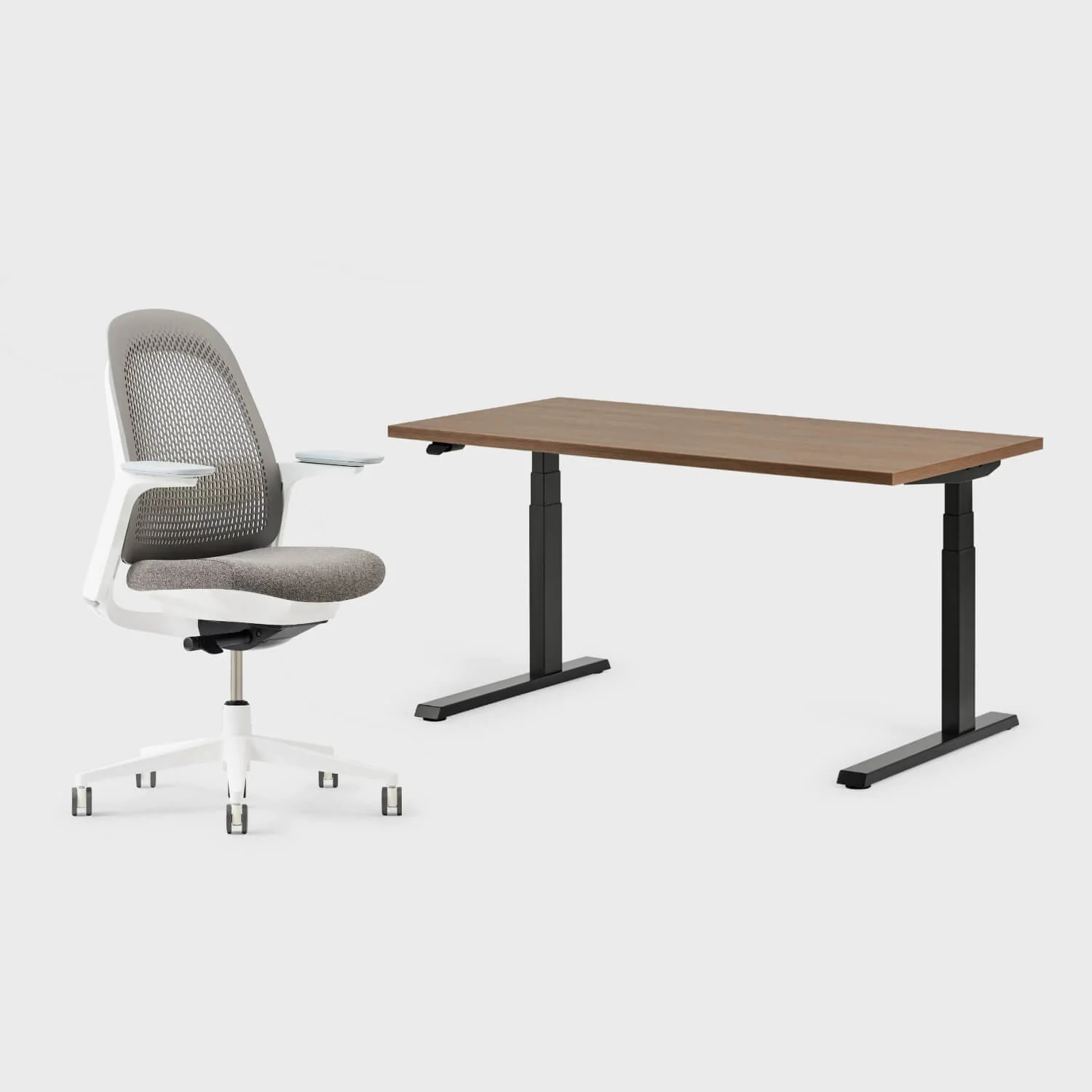 Breck Office Chair & Upside Sit-to-Stand Desk Set - Image 27