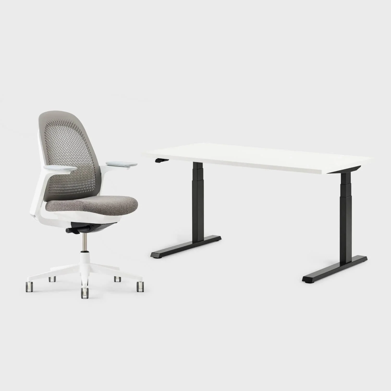 Breck Office Chair & Upside Sit-to-Stand Desk Set - Image 28