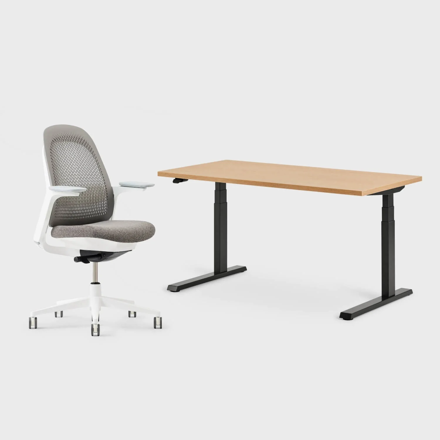 Breck Office Chair & Upside Sit-to-Stand Desk Set - Image 29