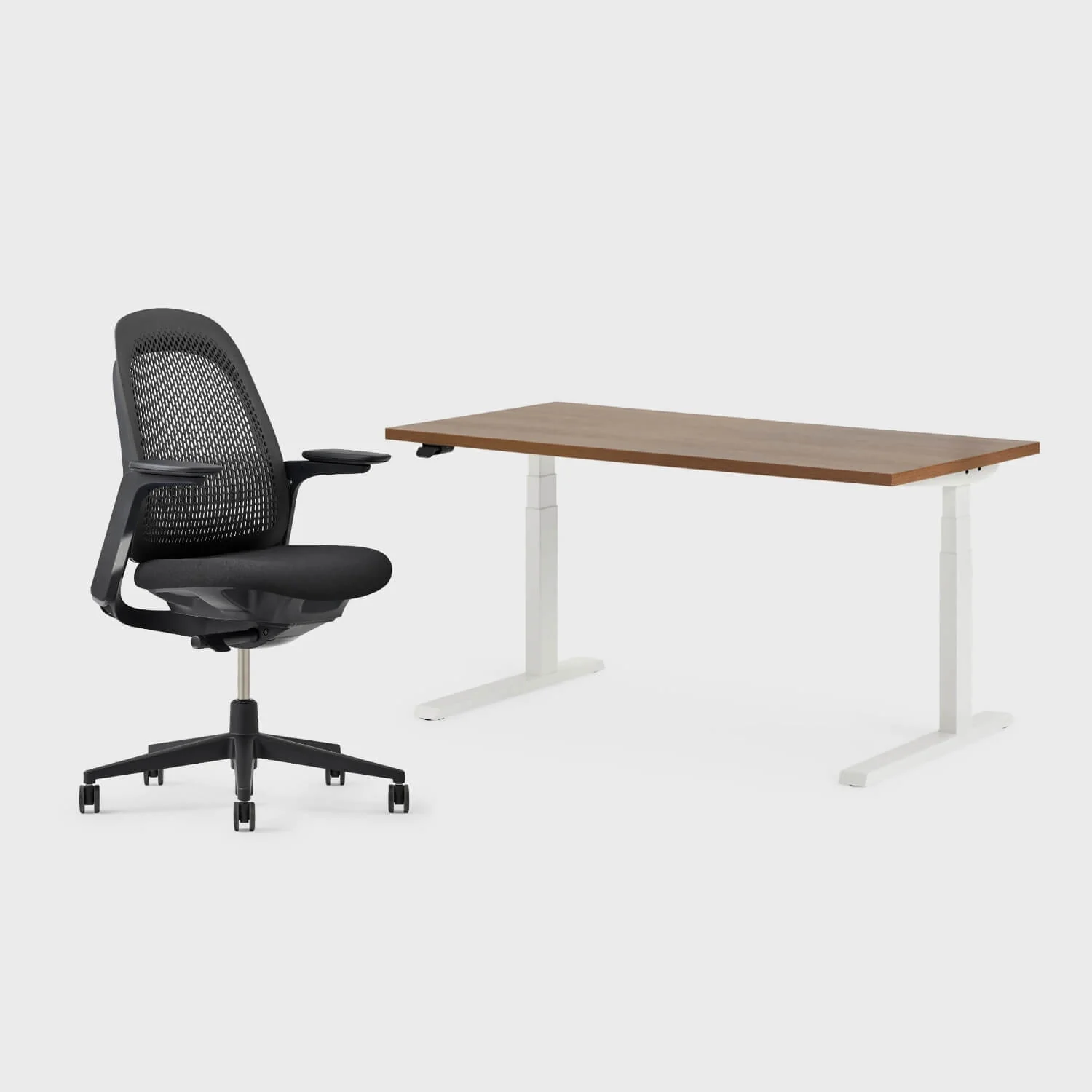 Breck Office Chair & Upside Sit-to-Stand Desk Set - Image 3