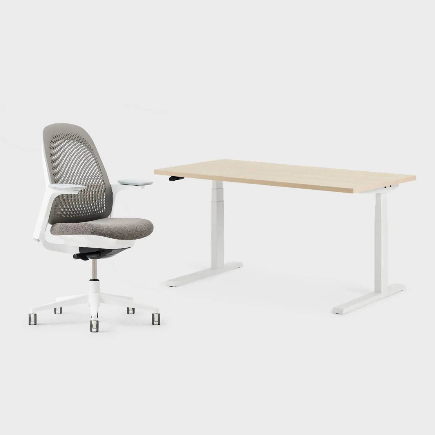 Breck Office Chair & Upside Sit-to-Stand Desk Set - Image 30