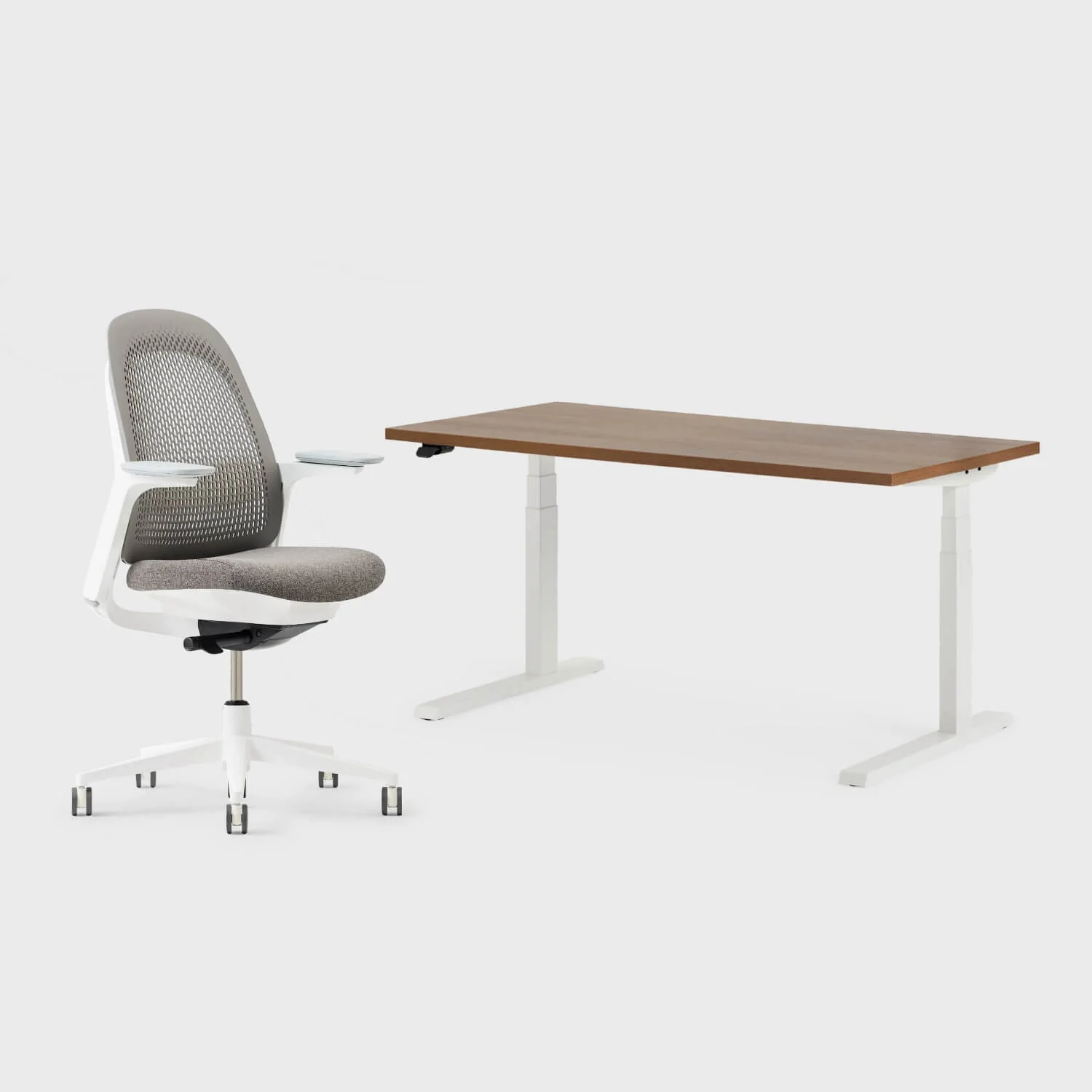 Breck Office Chair & Upside Sit-to-Stand Desk Set - Image 31