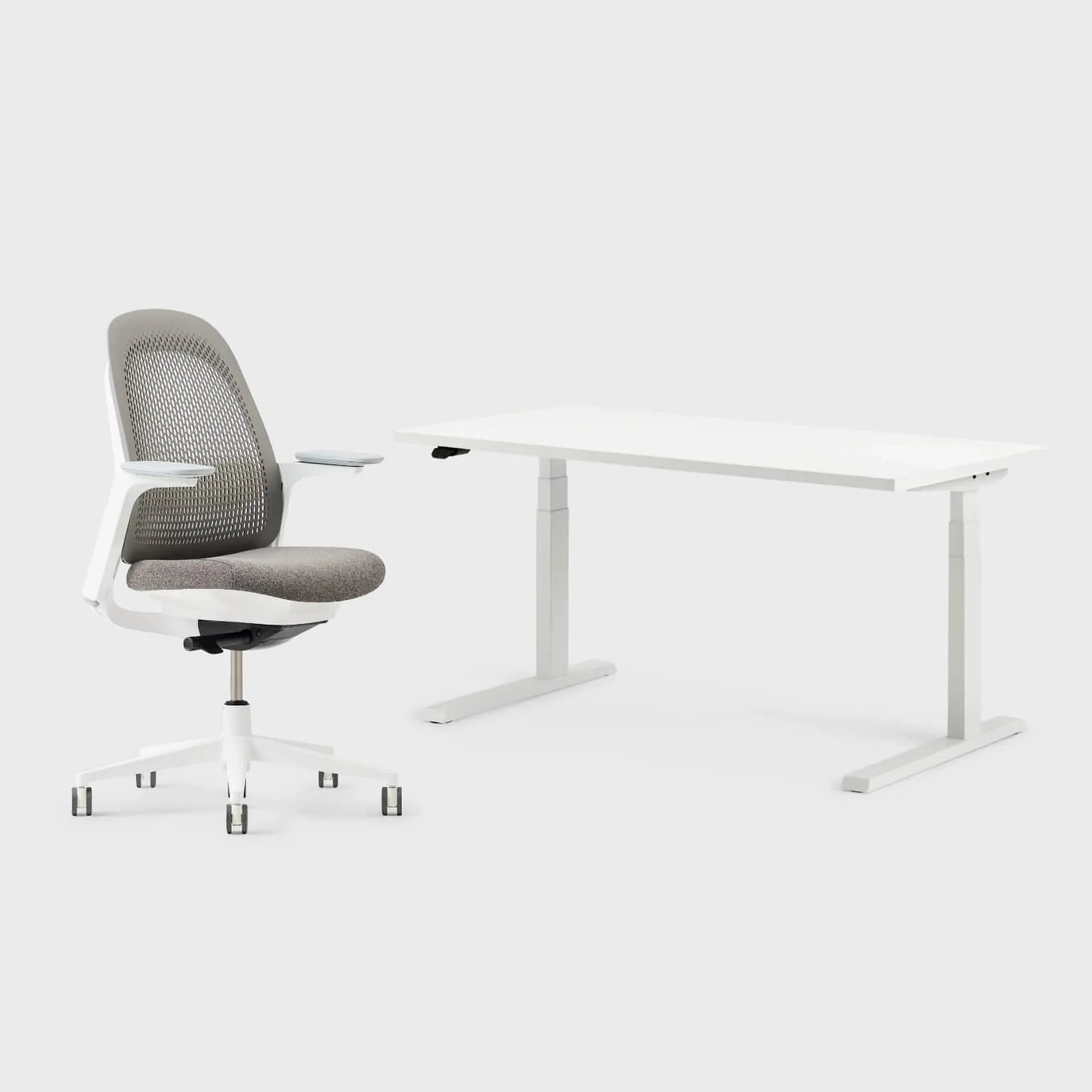 Breck Office Chair & Upside Sit-to-Stand Desk Set - Image 32