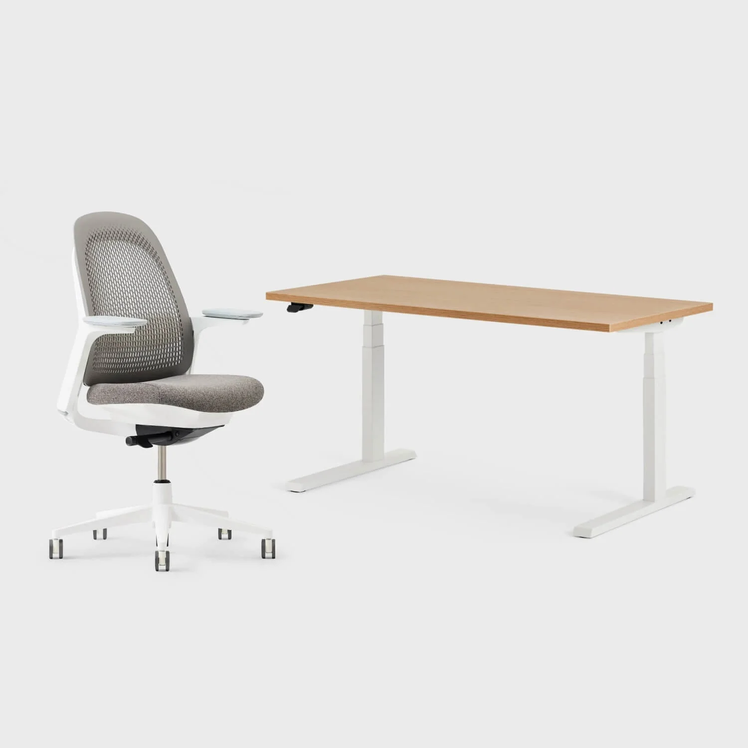 Breck Office Chair & Upside Sit-to-Stand Desk Set - Image 33