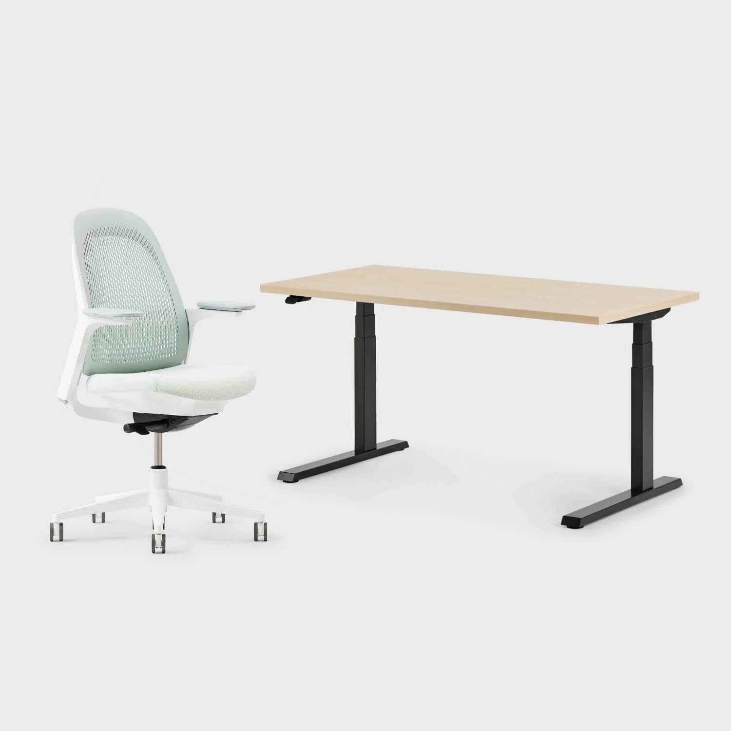 Breck Office Chair & Upside Sit-to-Stand Desk Set - Image 34