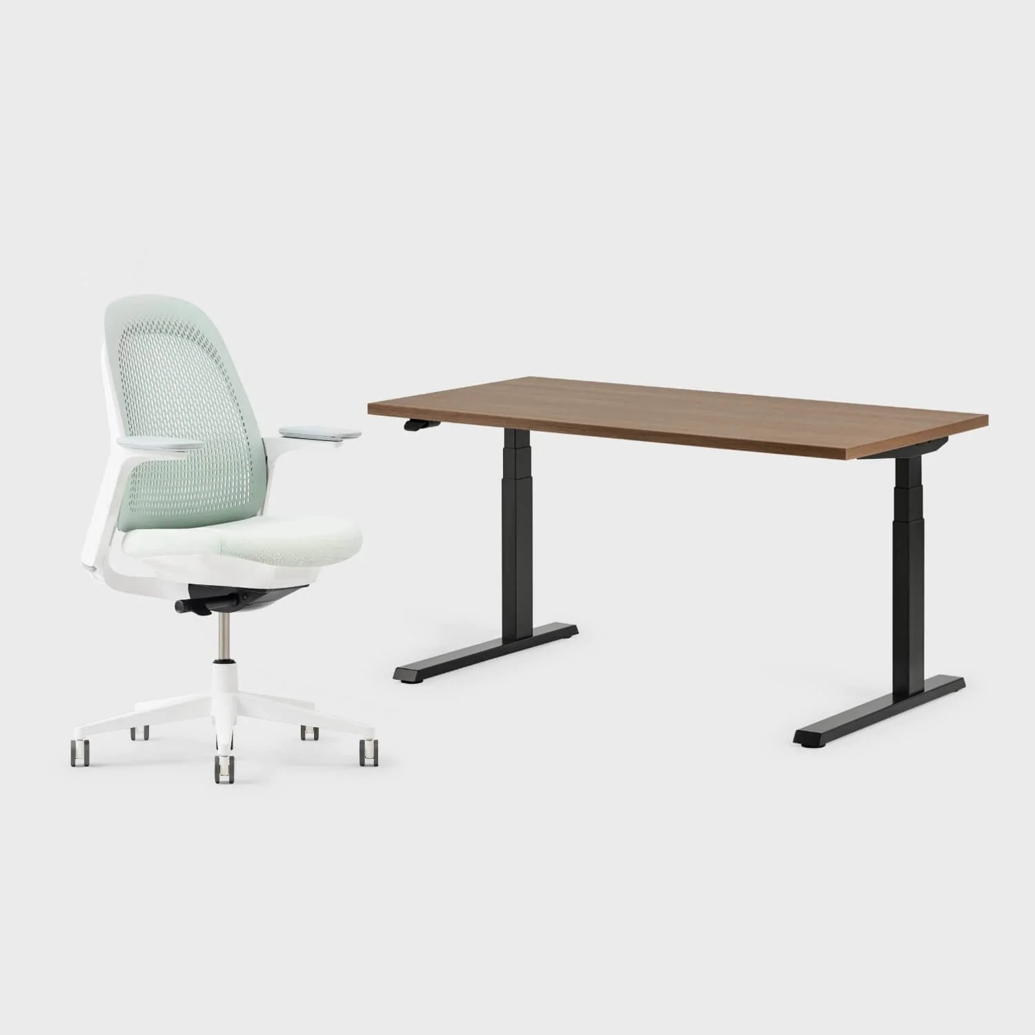 Breck Office Chair & Upside Sit-to-Stand Desk Set - Image 35