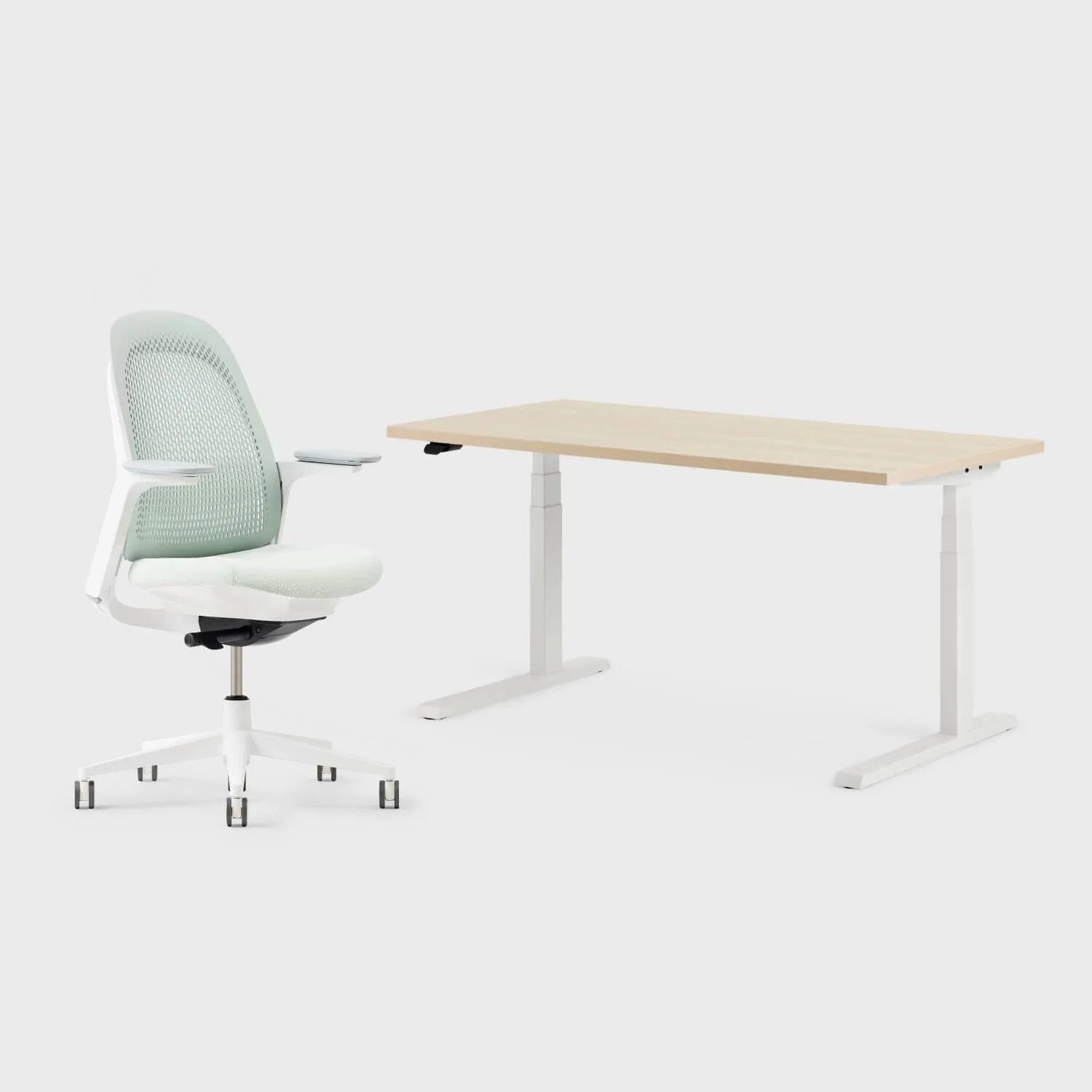 Breck Office Chair & Upside Sit-to-Stand Desk Set - Image 38