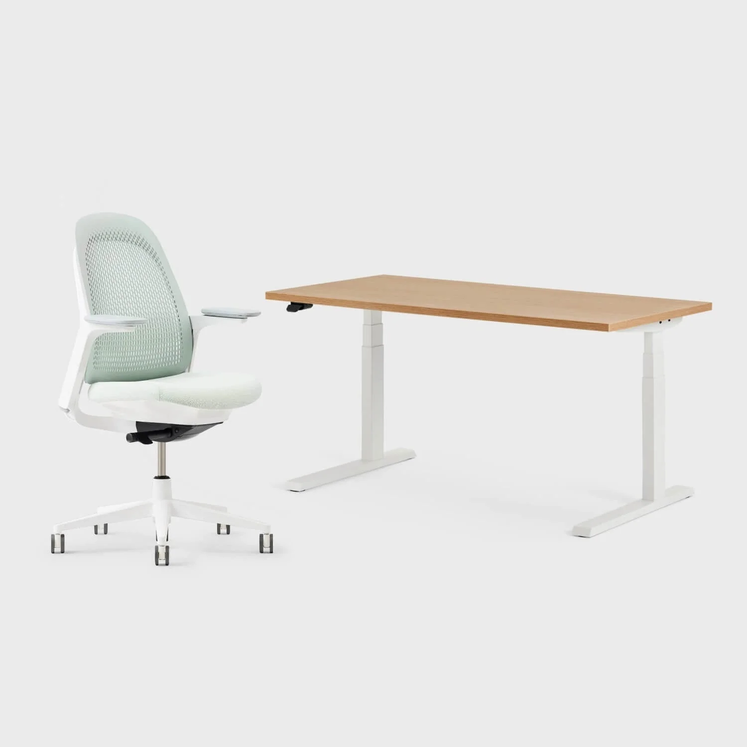 Breck Office Chair & Upside Sit-to-Stand Desk Set - Image 41