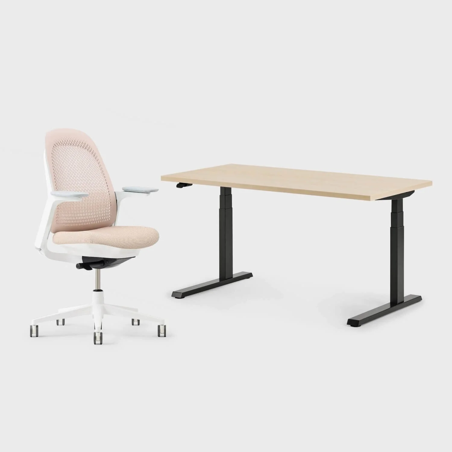 Breck Office Chair & Upside Sit-to-Stand Desk Set - Image 42