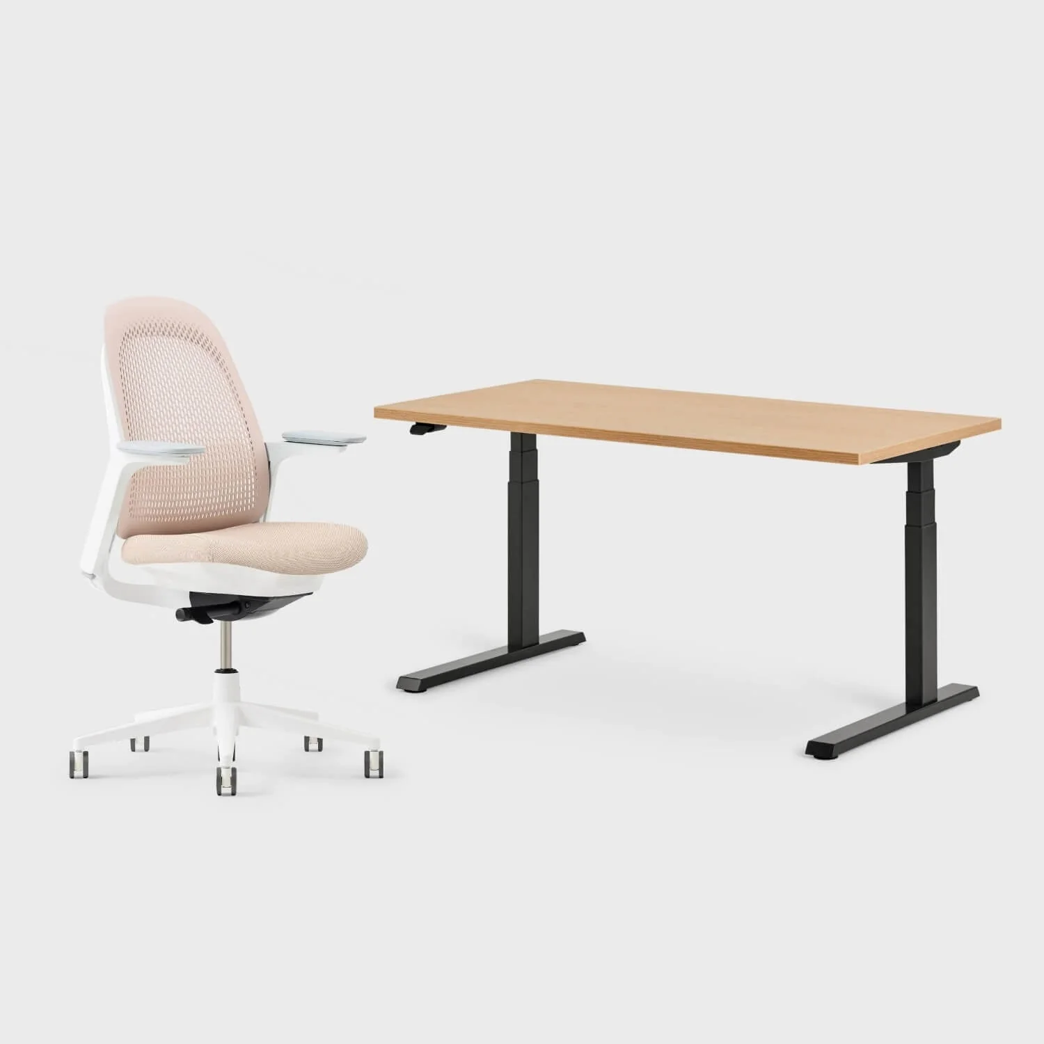 Breck Office Chair & Upside Sit-to-Stand Desk Set - Image 45