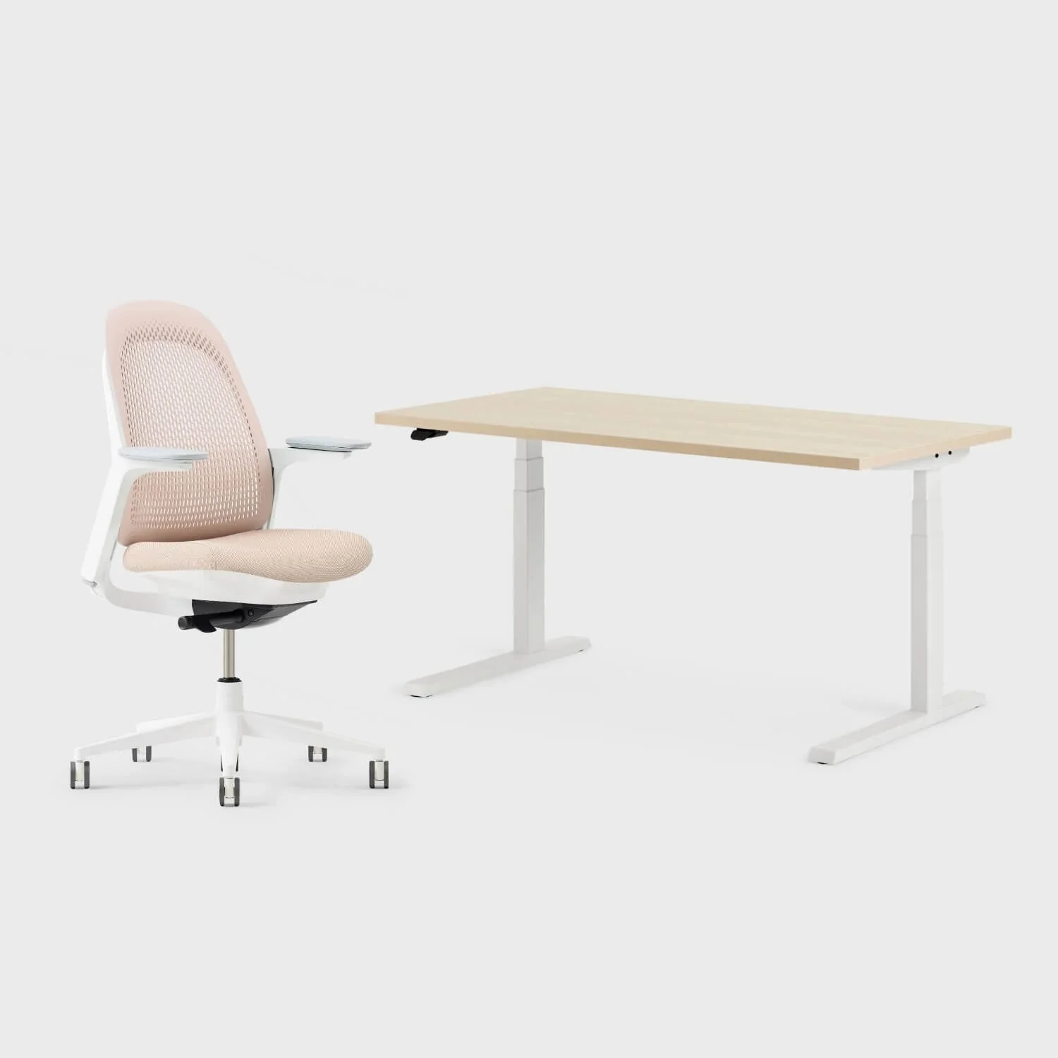 Breck Office Chair & Upside Sit-to-Stand Desk Set - Image 46