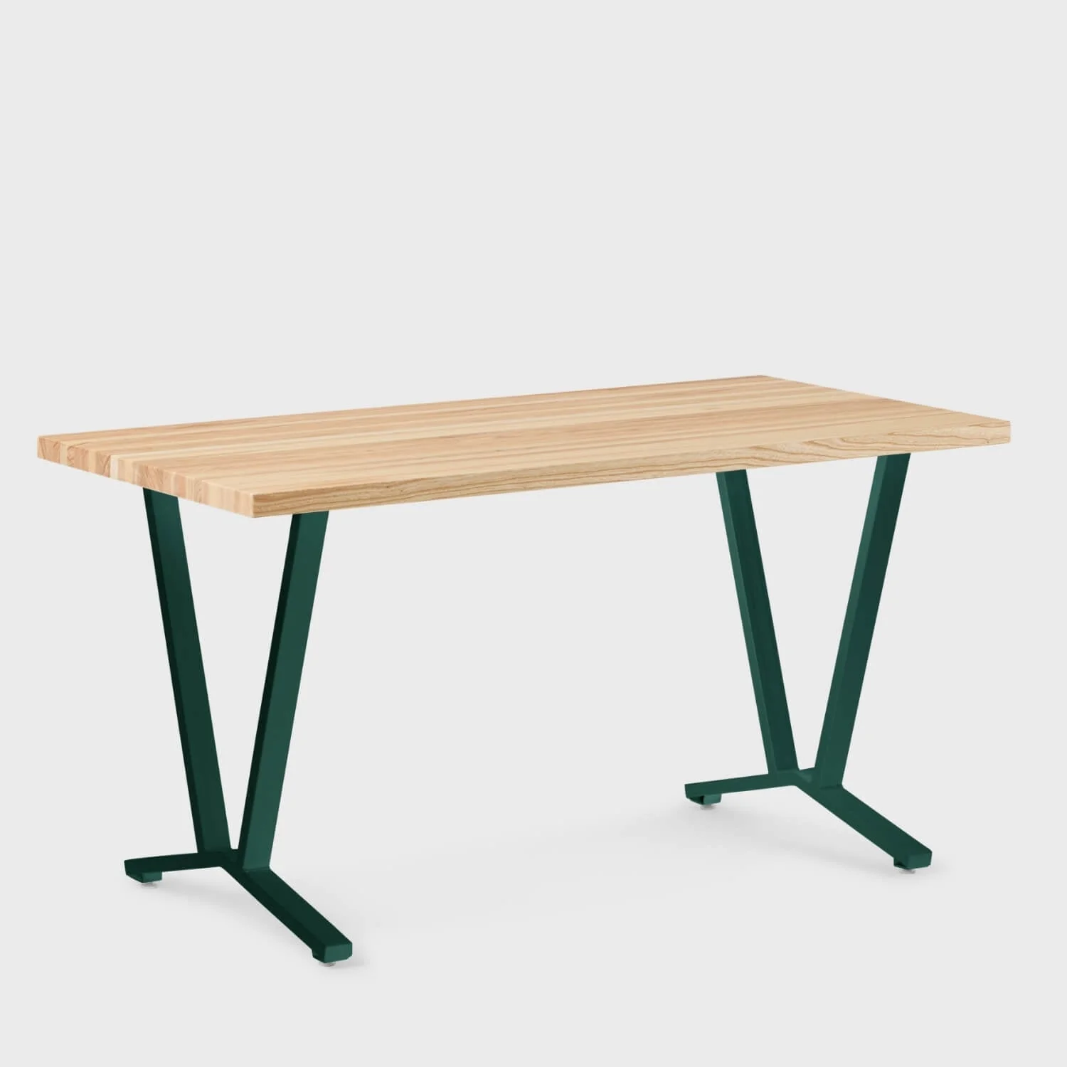 Elements Wood Top Flare Leg Desk - Image 36