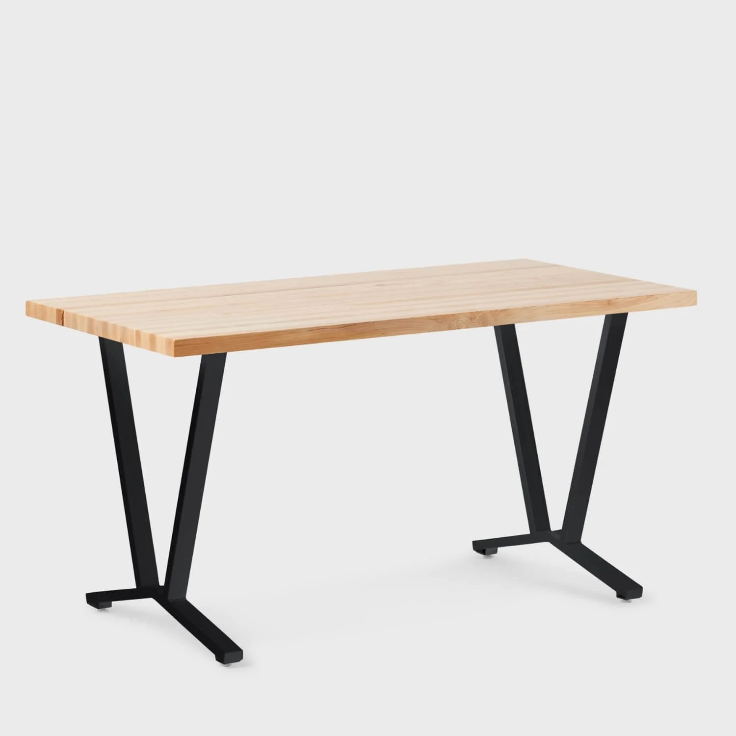Elements Wood Top Flare Leg Desk - Image 49