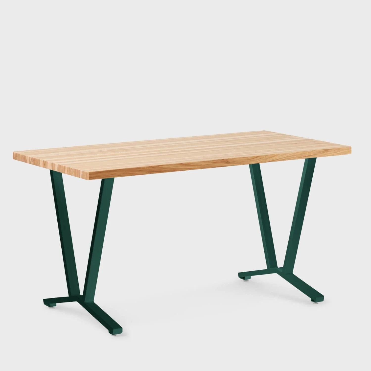 Elements Wood Top Flare Leg Desk - Image 59