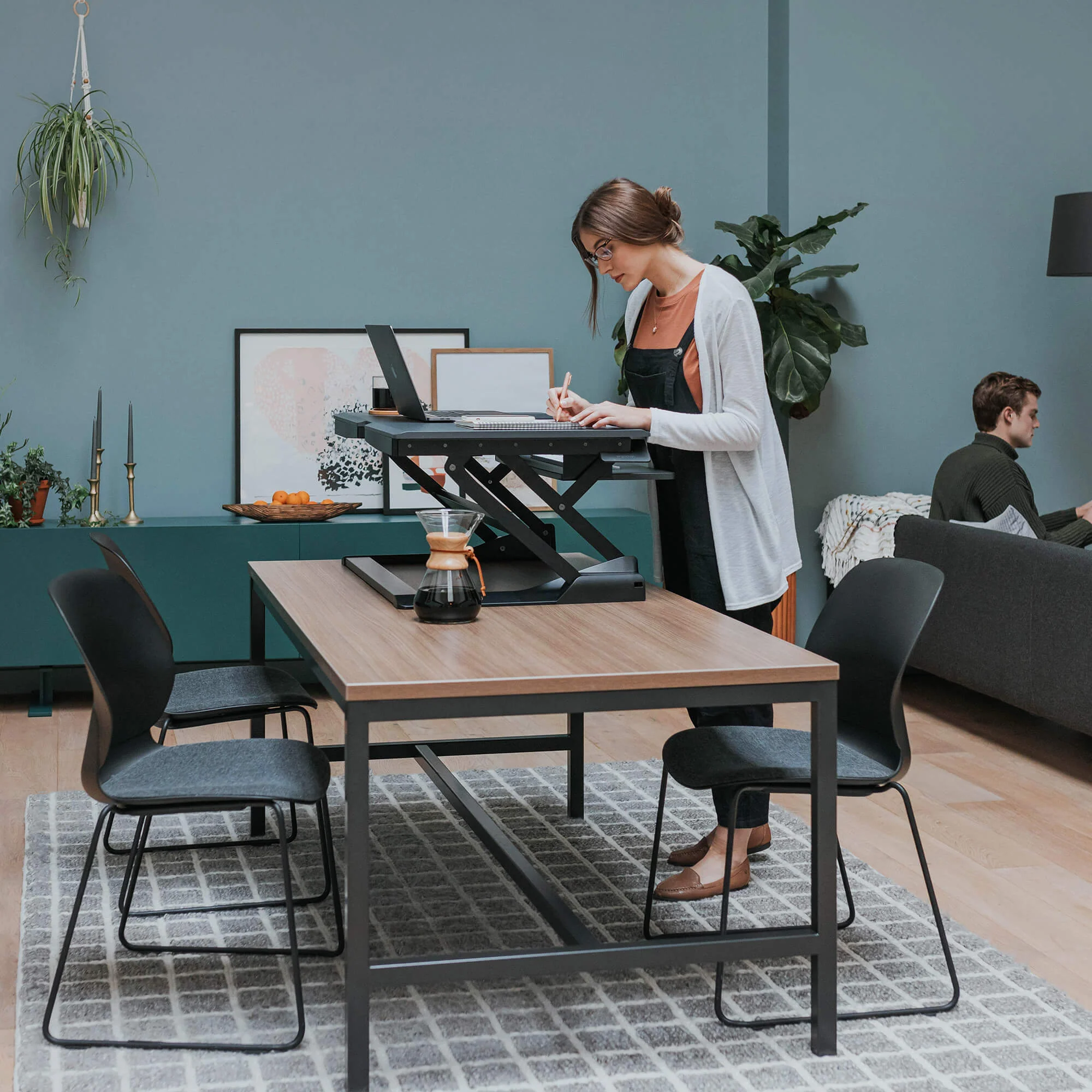 WorkFit Corner Standing Desk Converter - Image 5
