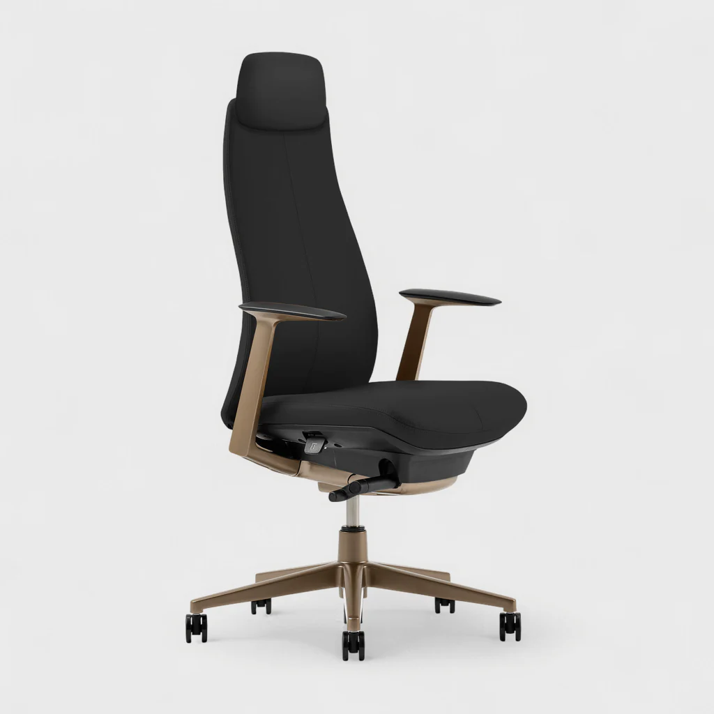 Fern Office Chair with Bronze Base - Image 6