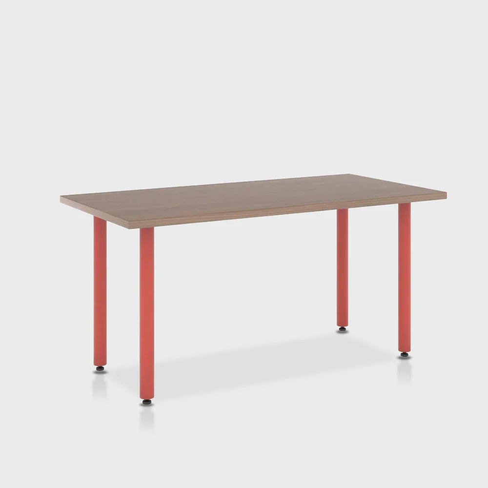 Jive Desk with Post Leg, Color Pop - Image 100