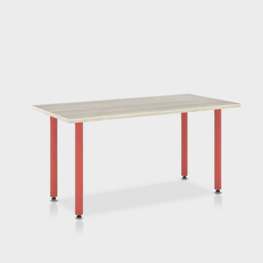 Jive Desk with Post Leg, Color Pop - Image 101