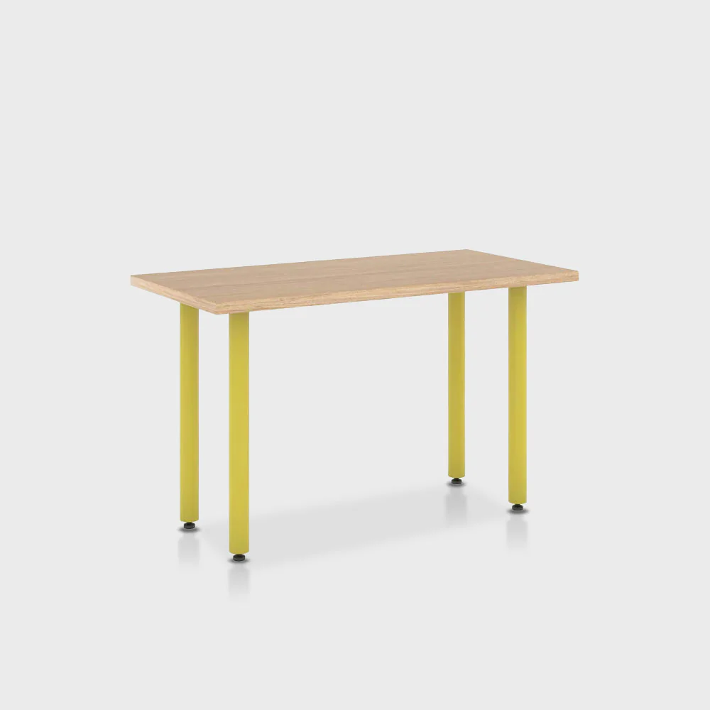 Jive Desk with Post Leg, Color Pop - Image 3