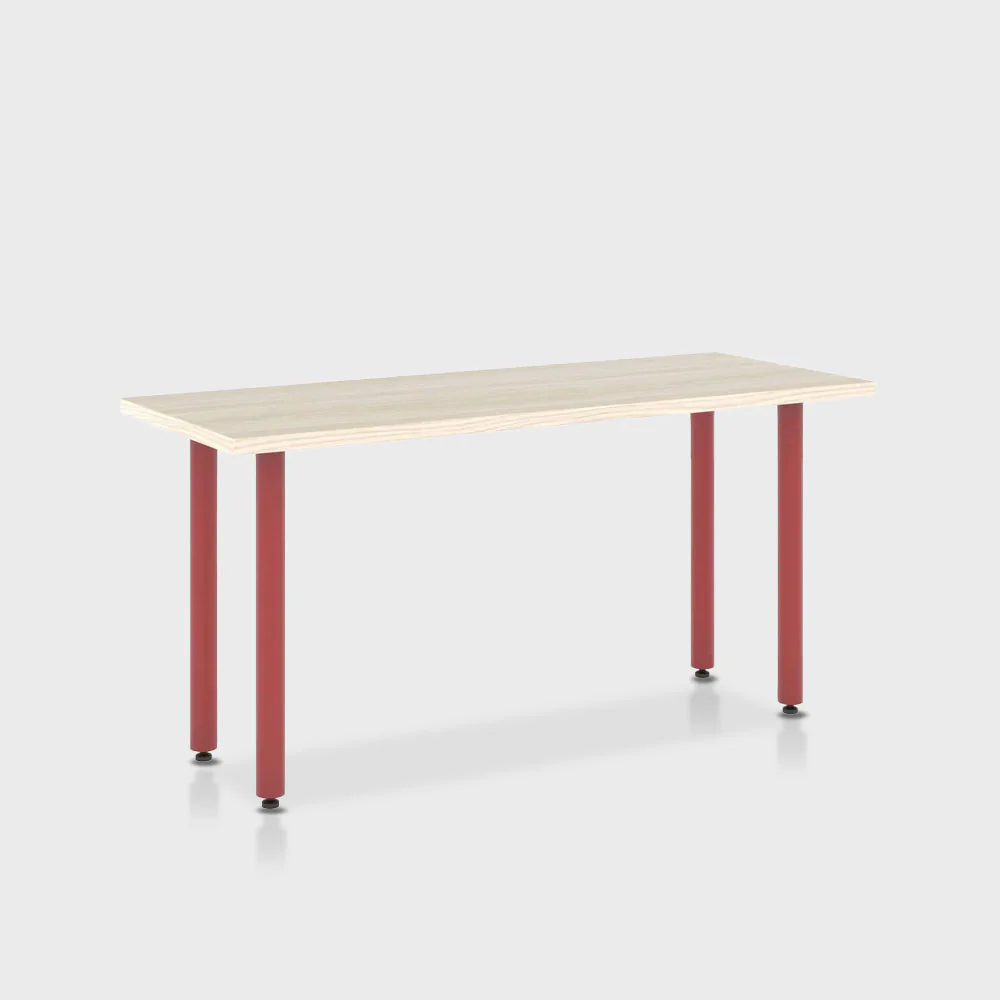 Jive Desk with Post Leg, Color Pop - Image 32