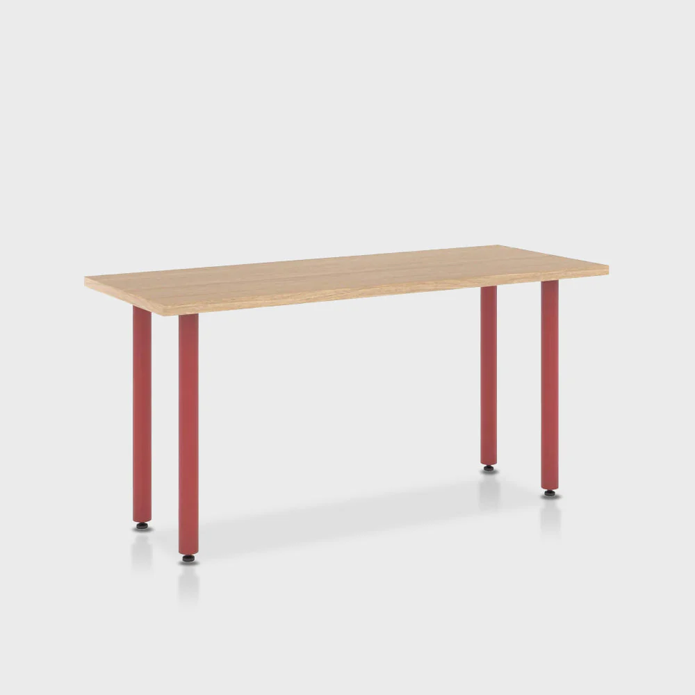 Jive Desk with Post Leg, Color Pop - Image 33