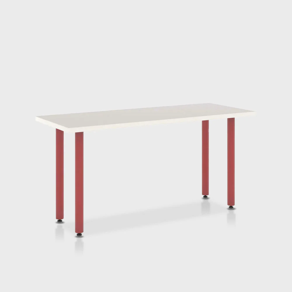Jive Desk with Post Leg, Color Pop - Image 34