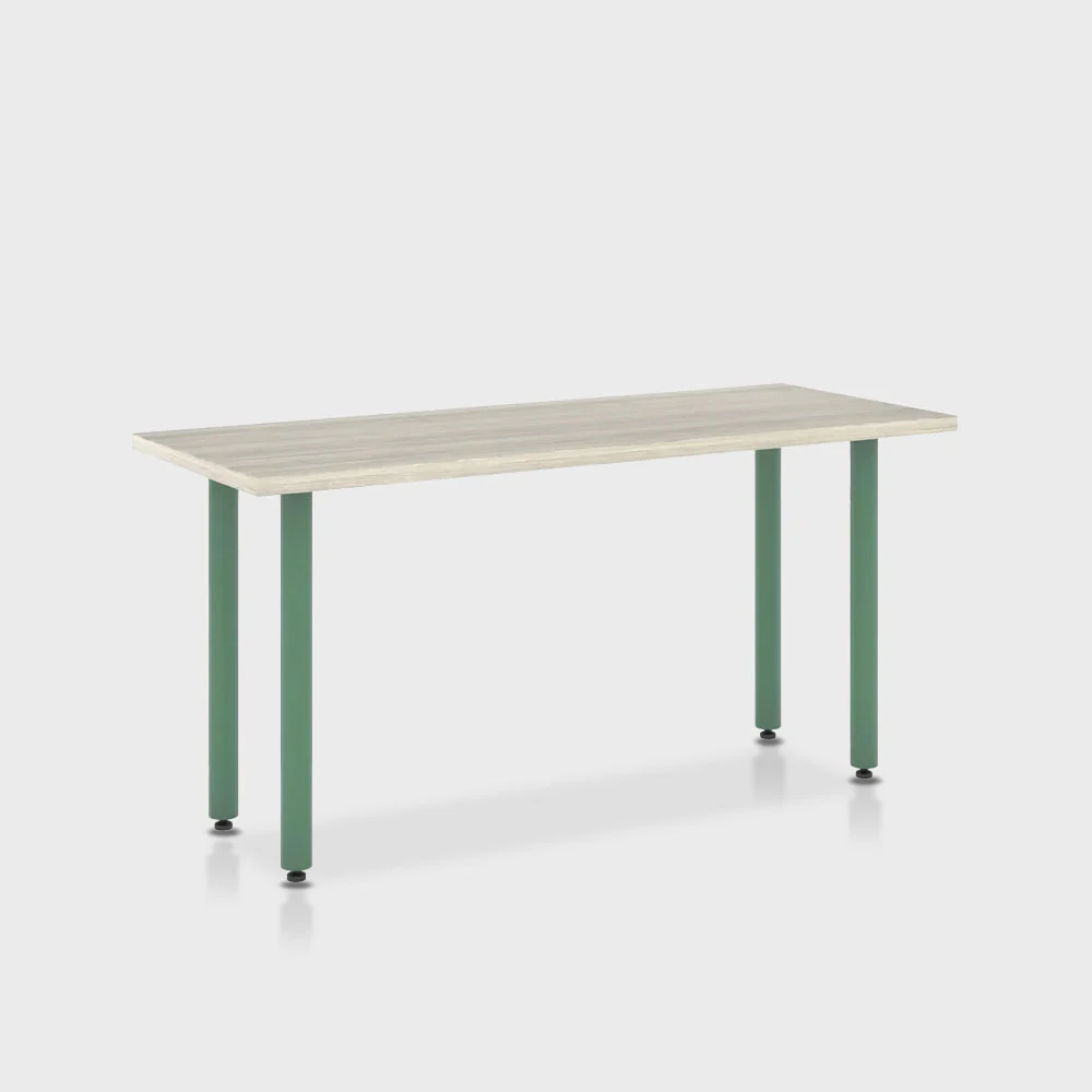 Jive Desk with Post Leg, Color Pop - Image 42