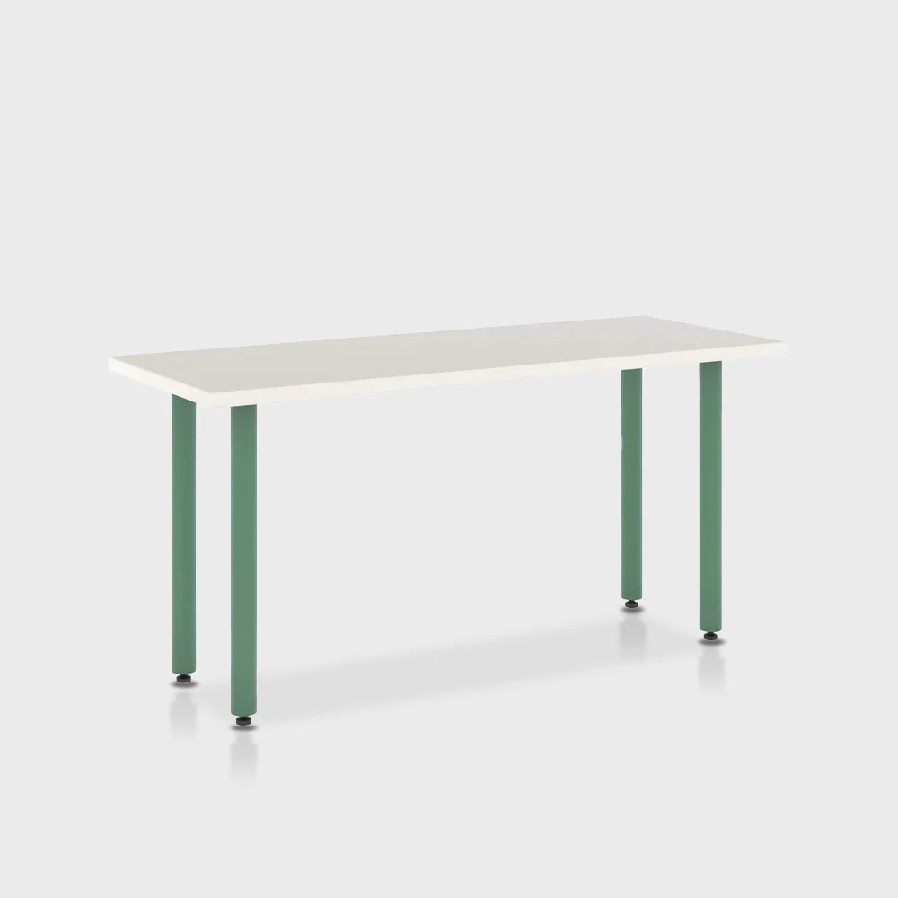 Jive Desk with Post Leg, Color Pop - Image 44
