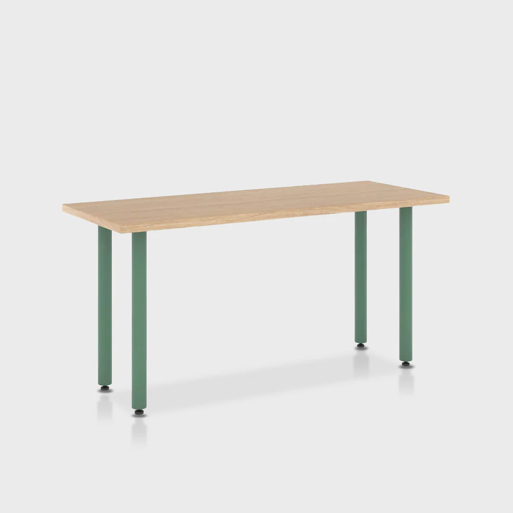 Jive Desk with Post Leg, Color Pop - Image 45