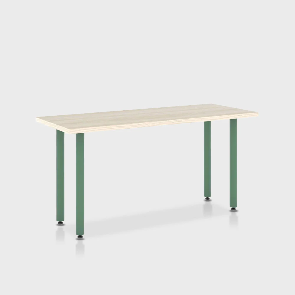 Jive Desk with Post Leg, Color Pop - Image 46