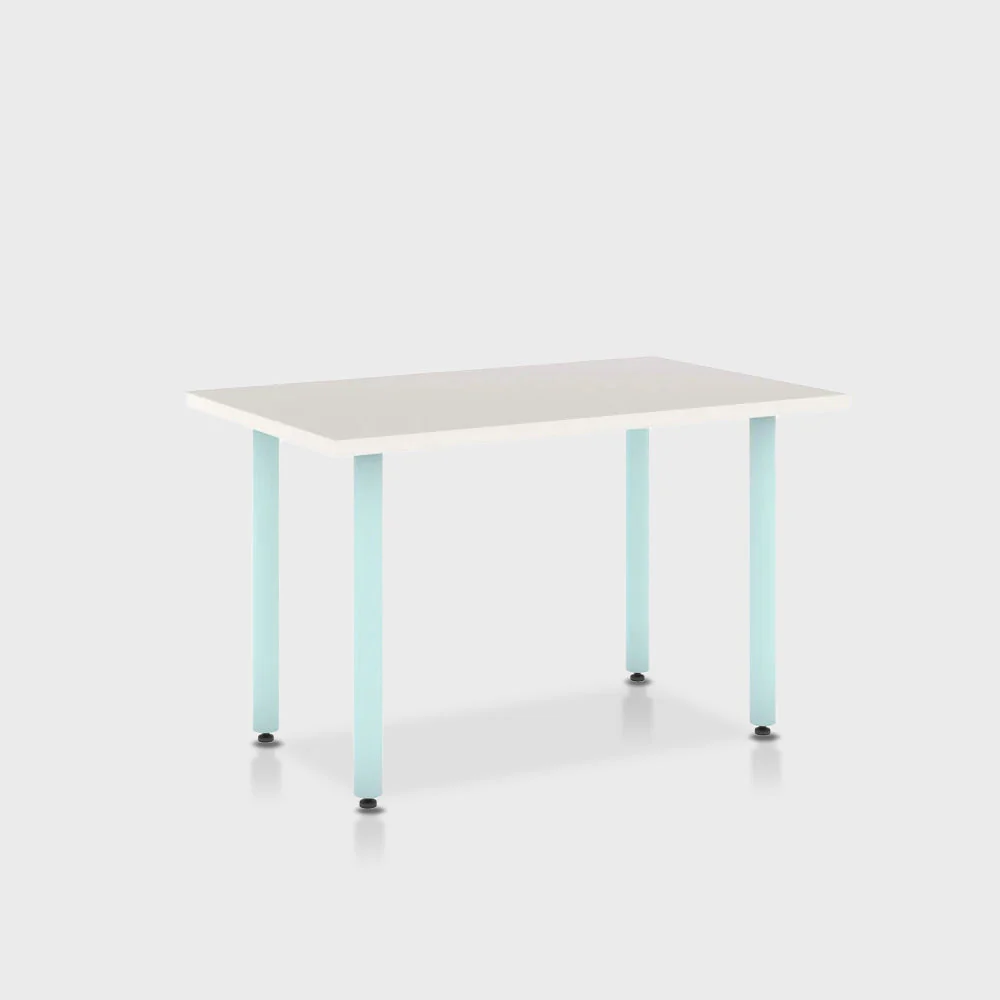 Jive Desk with Post Leg, Color Pop - Image 64