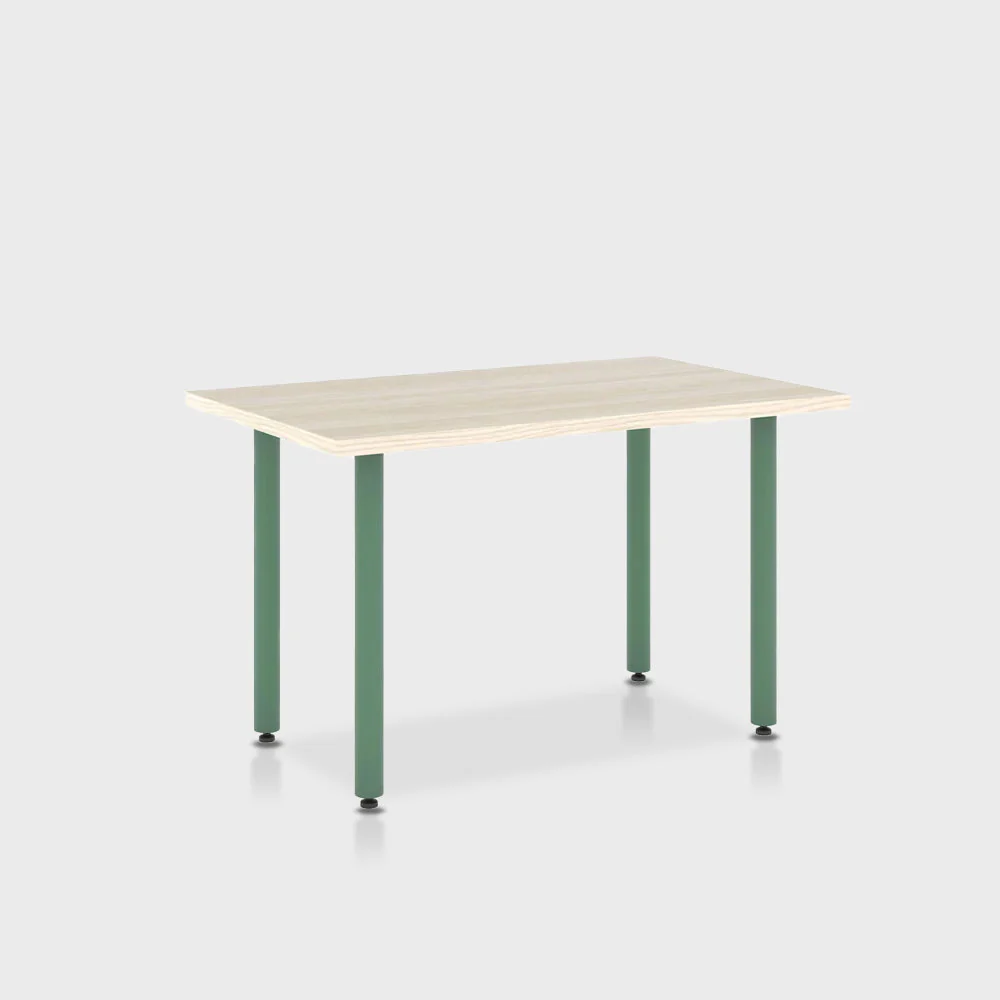 Jive Desk with Post Leg, Color Pop - Image 67