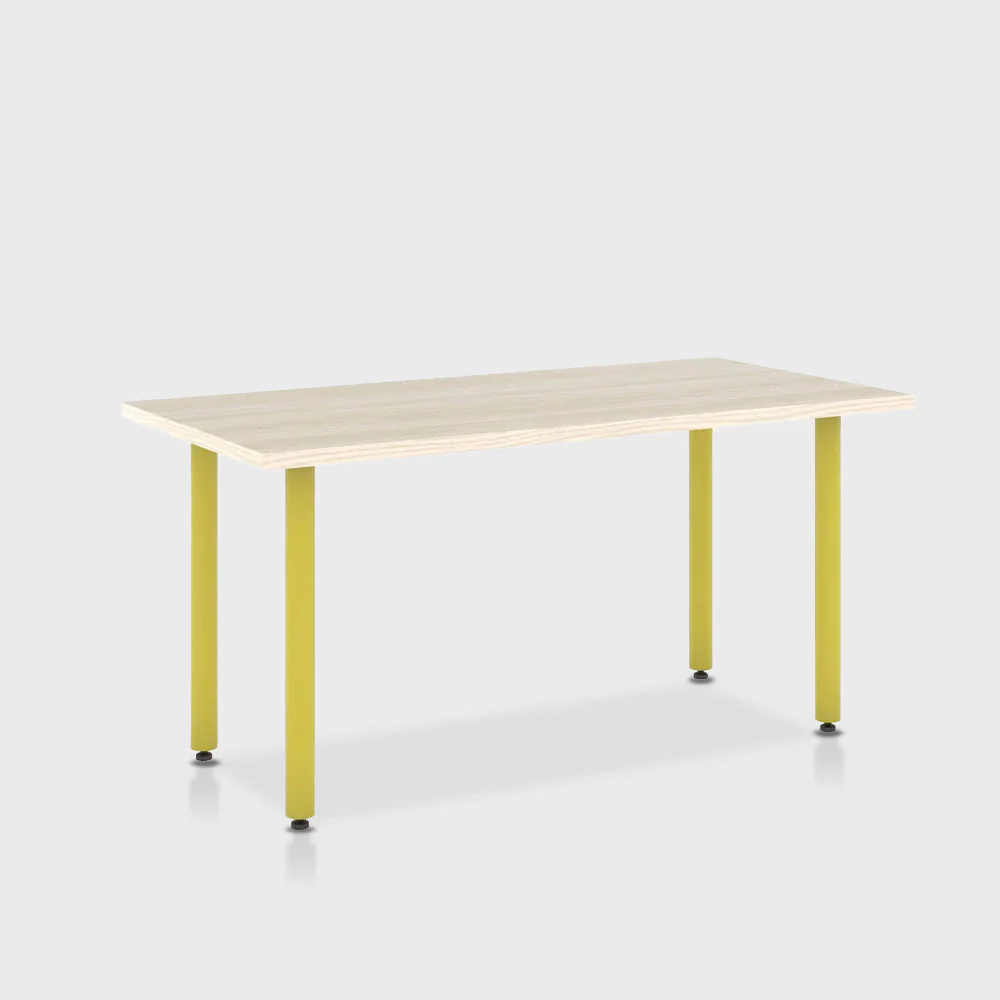 Jive Desk with Post Leg, Color Pop - Image 77