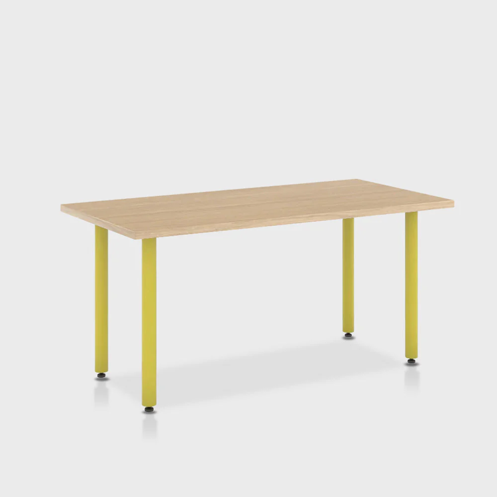 Jive Desk with Post Leg, Color Pop - Image 78