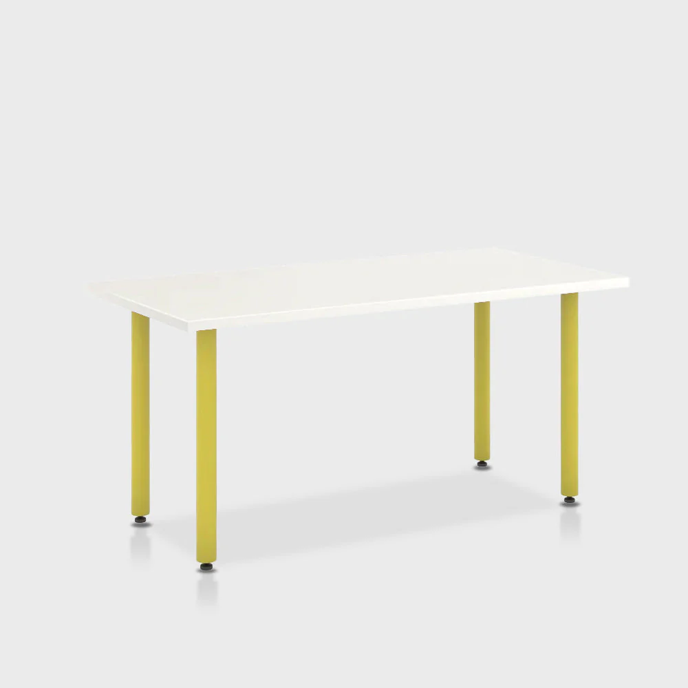 Jive Desk with Post Leg, Color Pop - Image 79