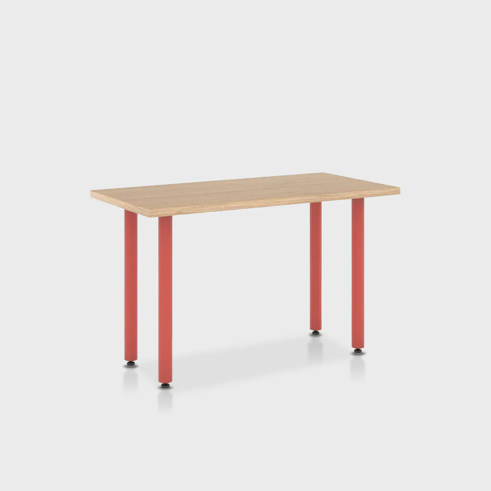 Jive Desk with Post Leg, Color Pop - Image 8