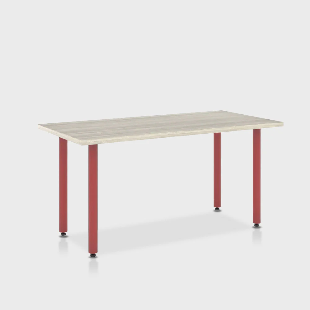 Jive Desk with Post Leg, Color Pop - Image 82