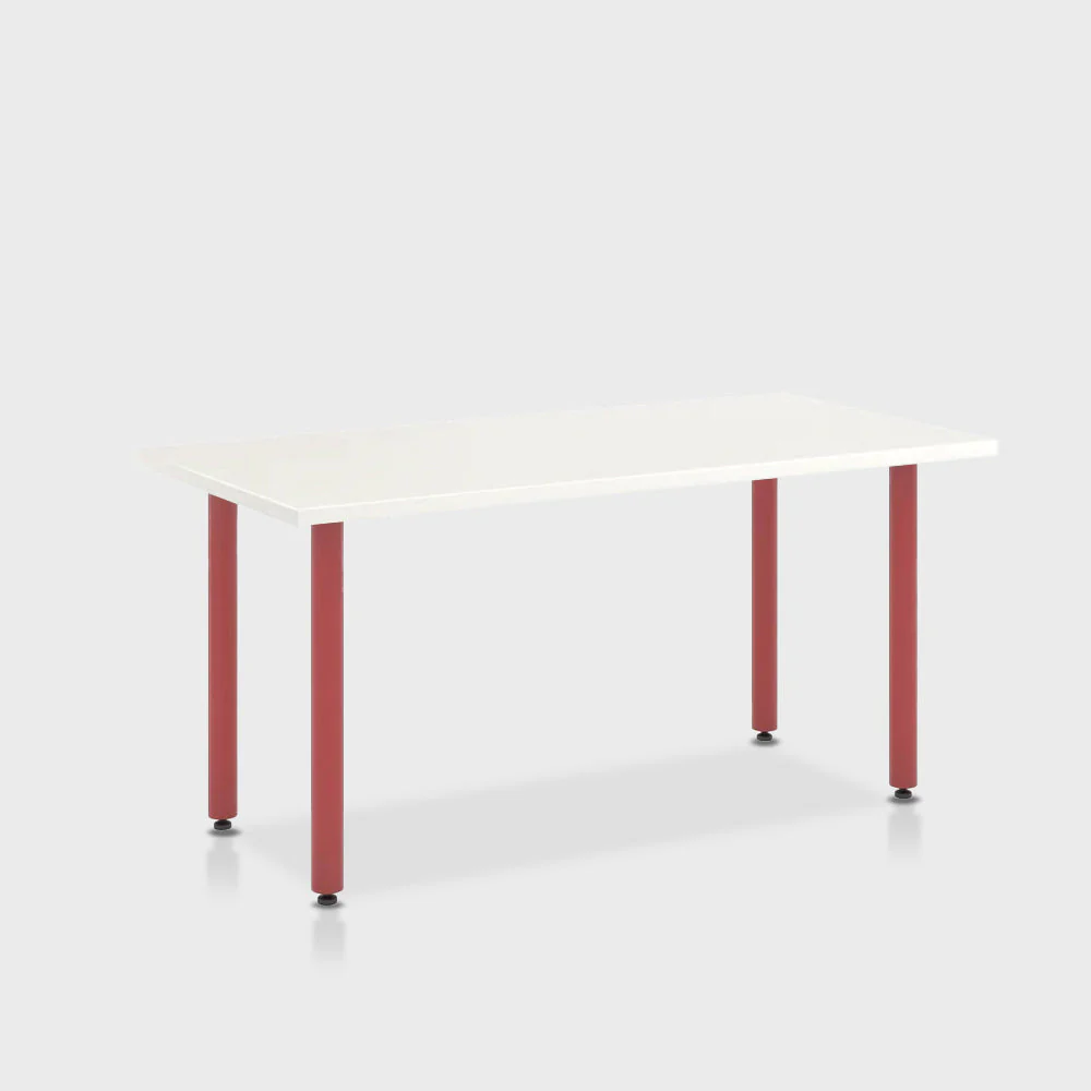 Jive Desk with Post Leg, Color Pop - Image 84